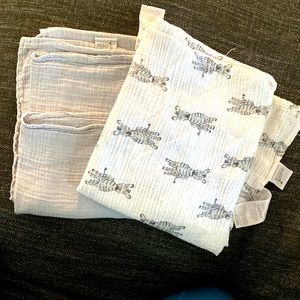 [Aden+Anais] Pair of Muslin Baby Blankets